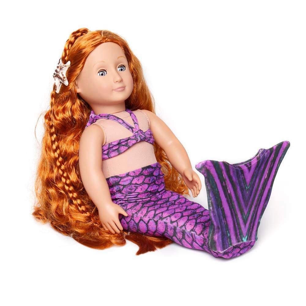 Cauda Sereia Bonecas Rosa Acessorios