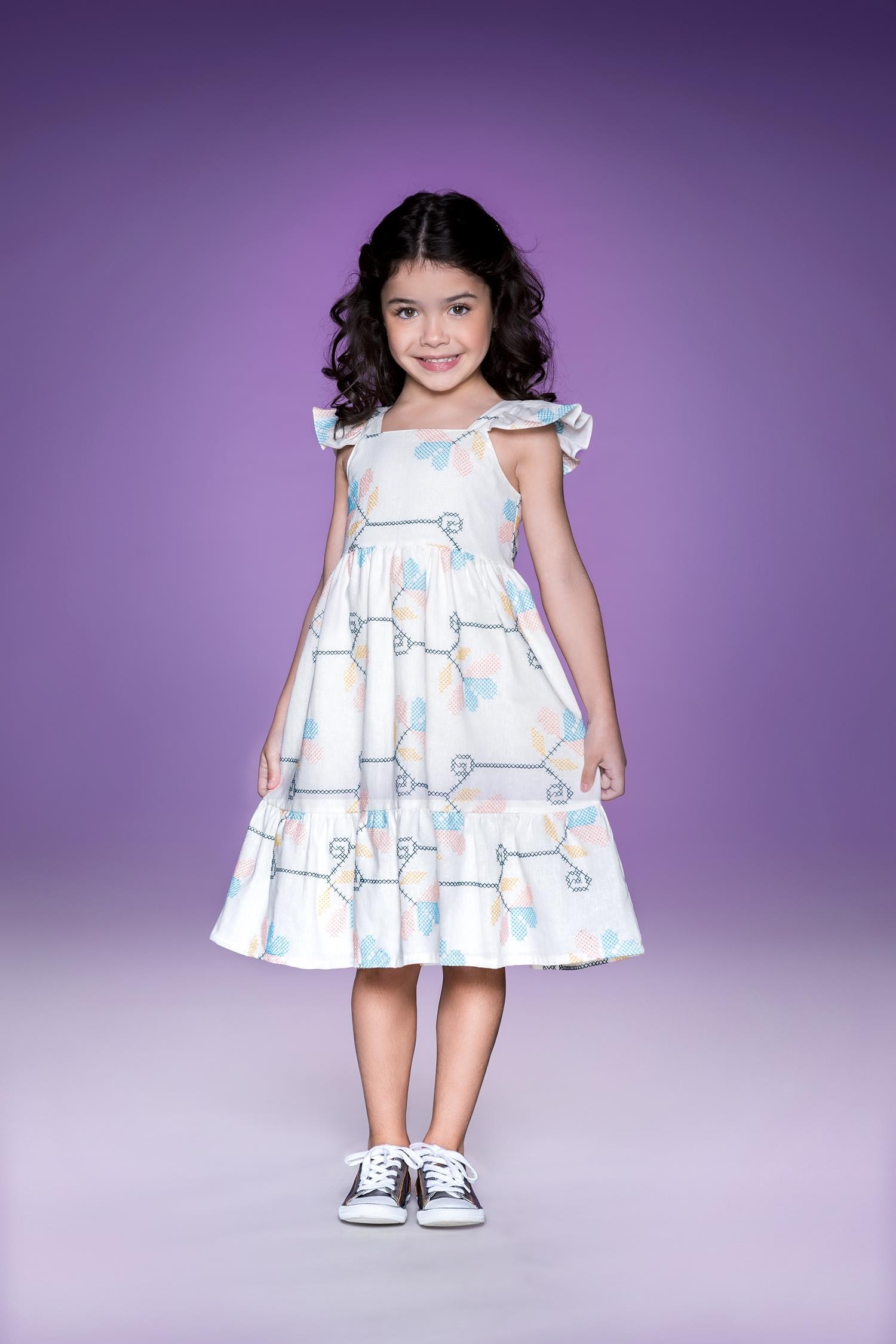 Vestido Stella Bordado - te - Meninas